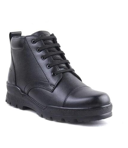 Safety Jogger Mens Leather Safety Shoes (Black) - UTFS9009
