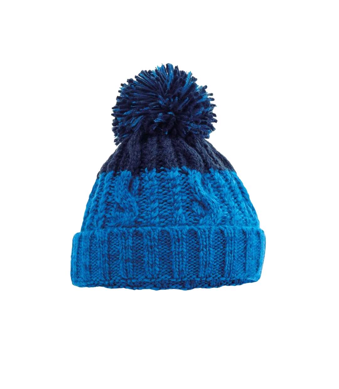 Bonnet Apres Adulte Azur Bleu Marine Oxford Beechfield-2