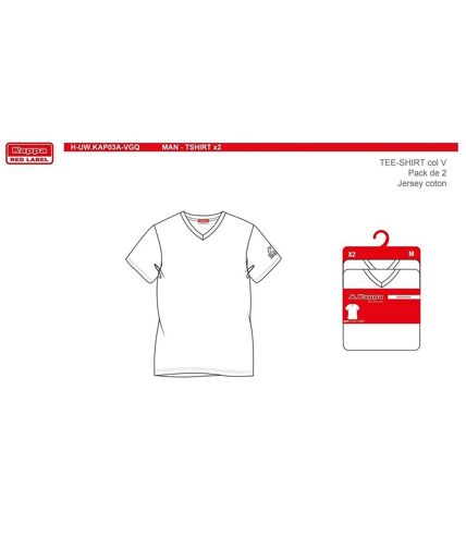 T Shirt KAPPA Pack de 2 Col V 0736
