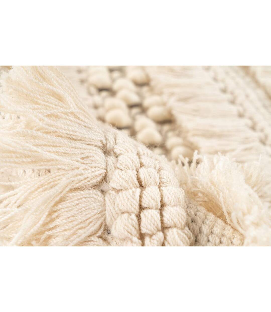 Tapis Bohème Tissé à la Main Bohist 160cm Naturel-3