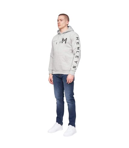 Sweat à capuche kilhen homme gris chiné Henleys Henleys