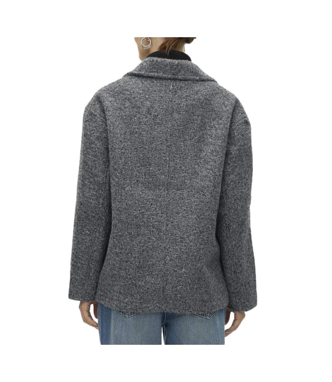 Manteau gris femme vero moda elite bella-2