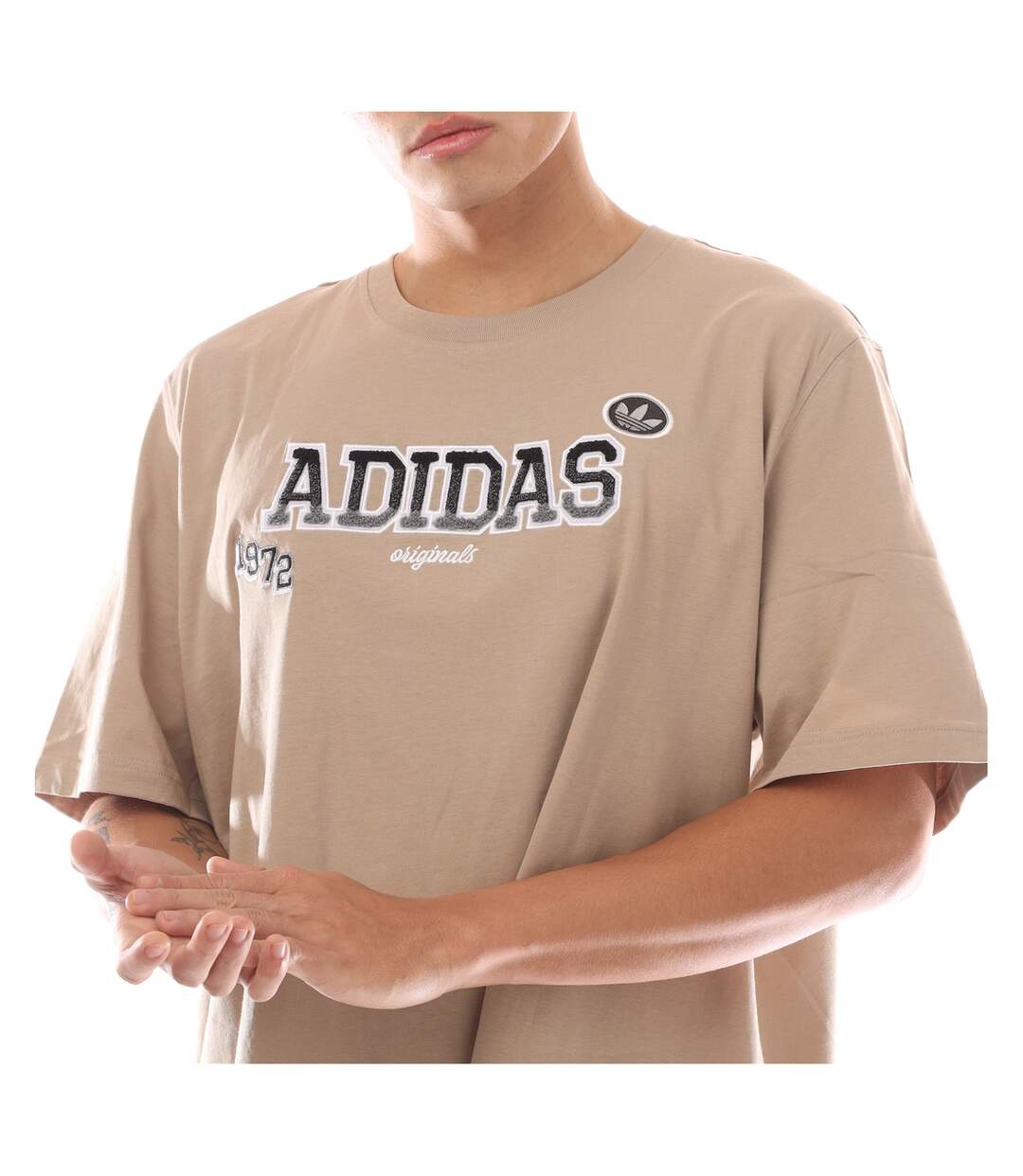 T-shirt Homme Marron Adidas-3