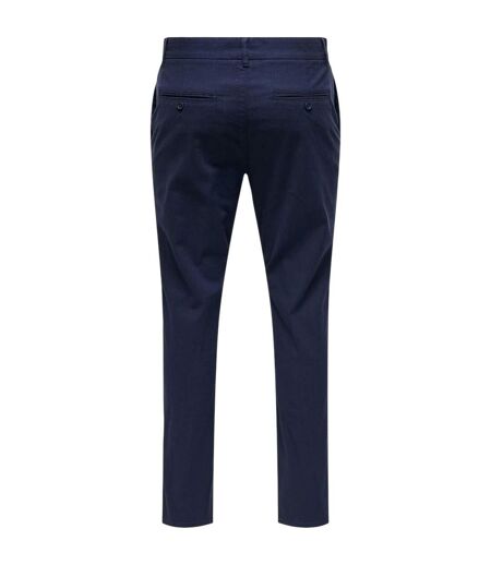 Pantalon Motif/style Uni Homme Bleu Marine Foncé Only