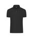 Polo Mercerised Homme Noir James And Nicholson-1