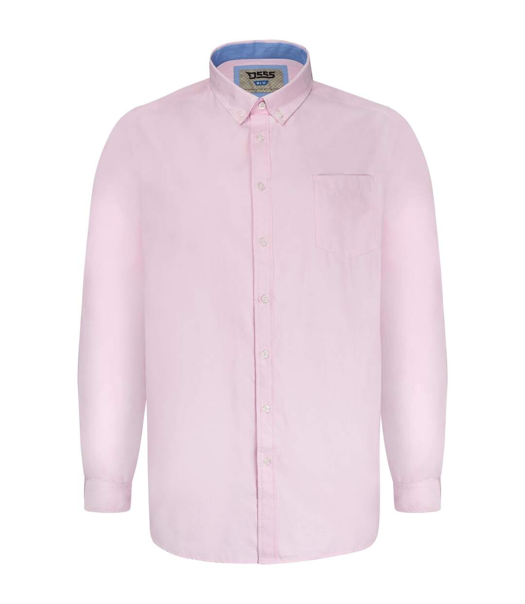 Mens d555 richard oxford kingsize long-sleeved shirt pink Duke