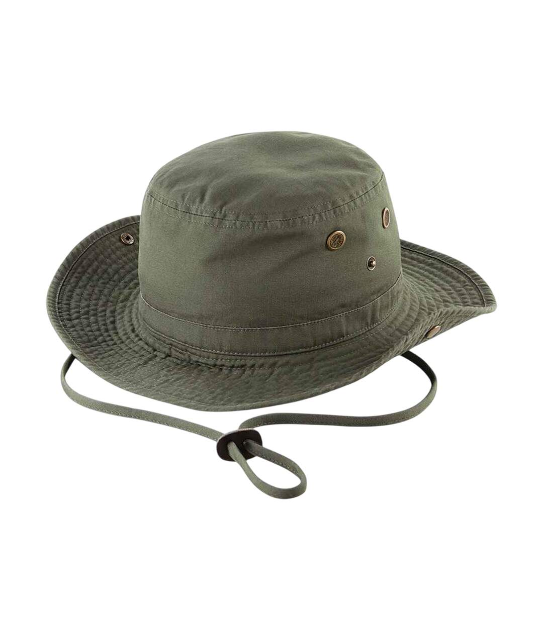 Chapeau Baroudeur Vert Olive Beechfield-2