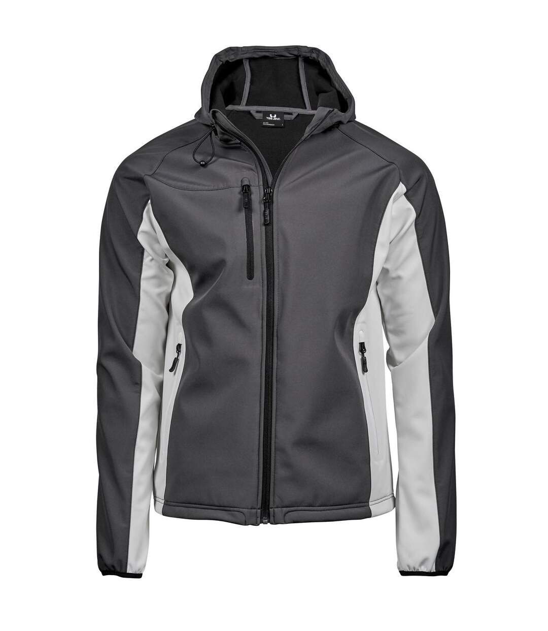 Veste softshell technique à capuche - homme - 9514 - gris-1