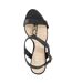 Womens/ladies Kasslie Wedge Sandals Black Dune London-3