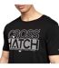Pack of 2  Mens arnio t-shirt  black/white Crosshatch-2