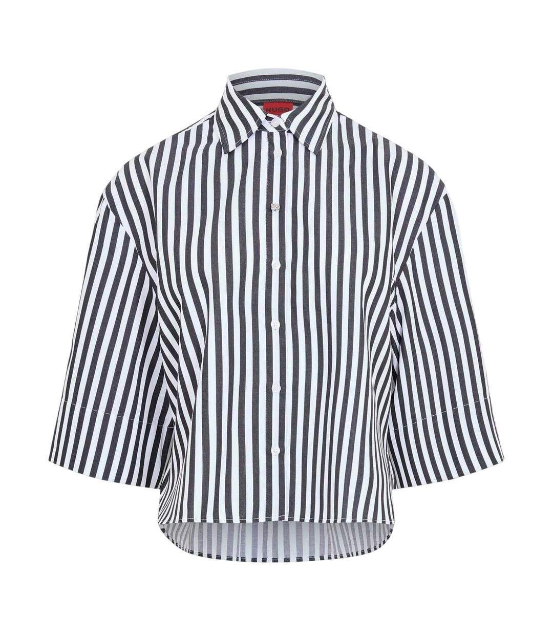 Chemise Motif/style À Rayures Femme Marron Hugo-1