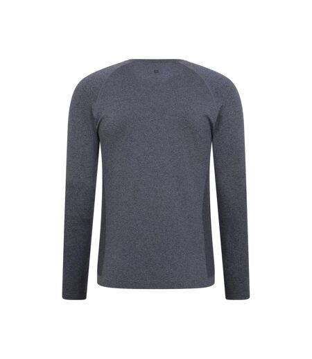 Haut Thermique Manches Longues Motif/style Détail Contrasté Ventina Homme Anthracite Mountain Warehouse