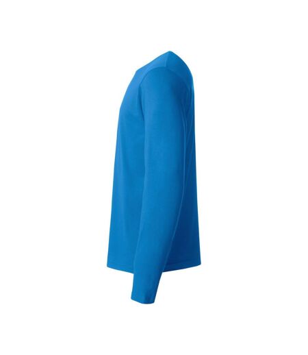 Mens Basic Long-sleeved T-shirt Royal Blue Clique