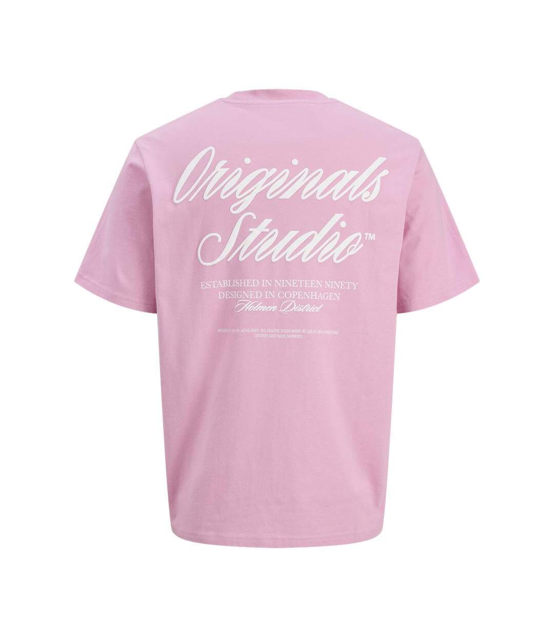 T-Shirt rose homme jack & jones norrebro-2