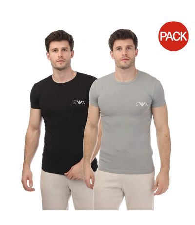 T-shirts homme gris / noir Emporio Armani