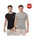 T-shirts homme gris / noir Emporio Armani-1