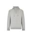 Mens Quarter Zip Regular Hoodie Heather Grey Kustom Kit-1