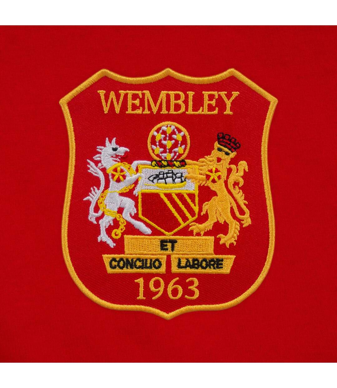 Mens United Wembley 1958 Retro V Neck T-shirt Red Fan Originals-4