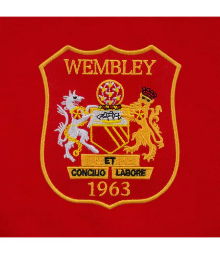 Mens United Wembley 1958 Retro V Neck T-shirt Red Fan Originals
