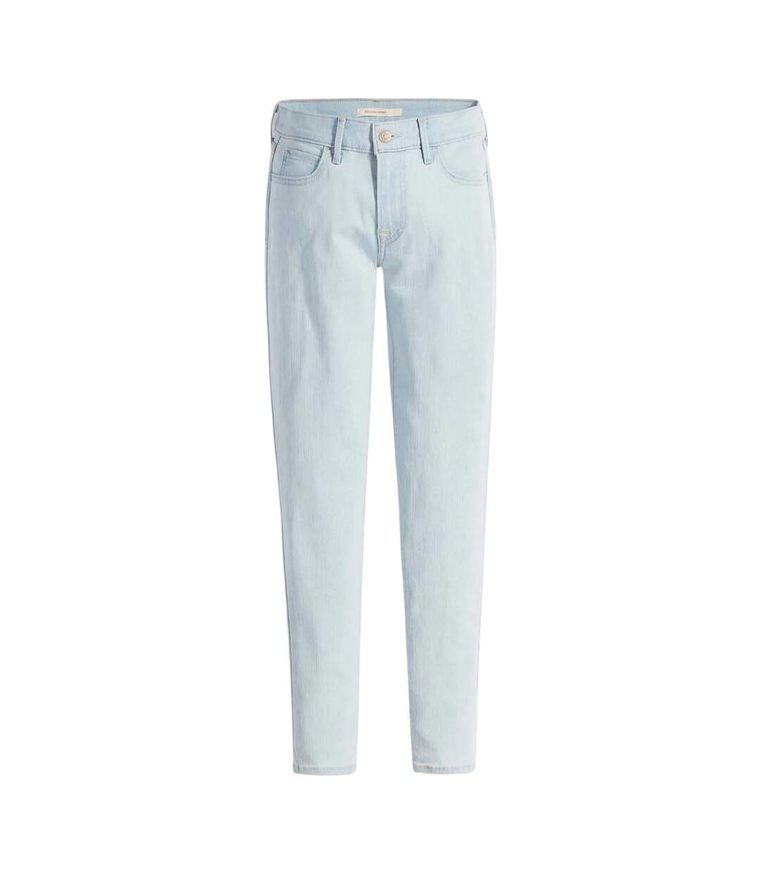 Womens/ladies 710 Faithfully Yours Skinny Jeans Light Blue Levis-1