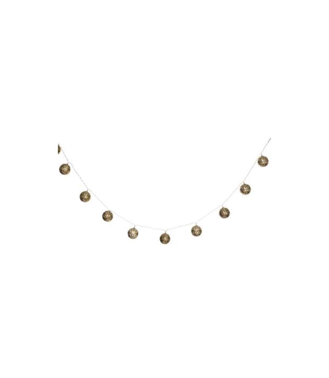 Guirlande Lumineuse Led 10 Boules 165cm Or-1