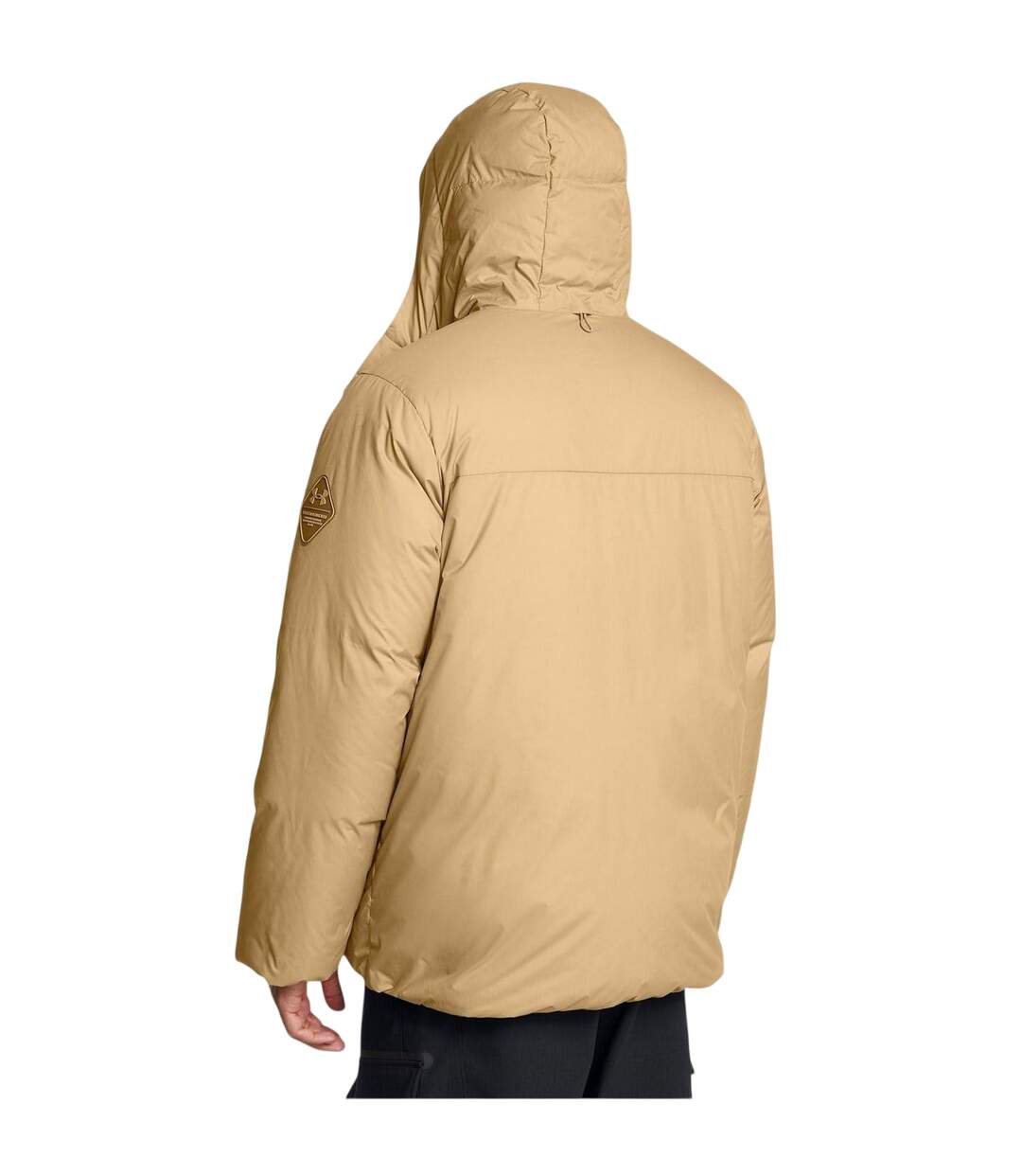 Mens Limitless Down Filled Puffer Jacket Brown Under Armour-4