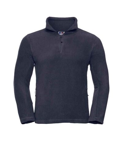 Russell Mens Zip Neck Outdoor Fleece Top (French Navy)