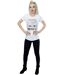 Disney - T-shirt CARS JACKSON STORM BLUEPRINT - Femme (Blanc) - UTBI13816-4