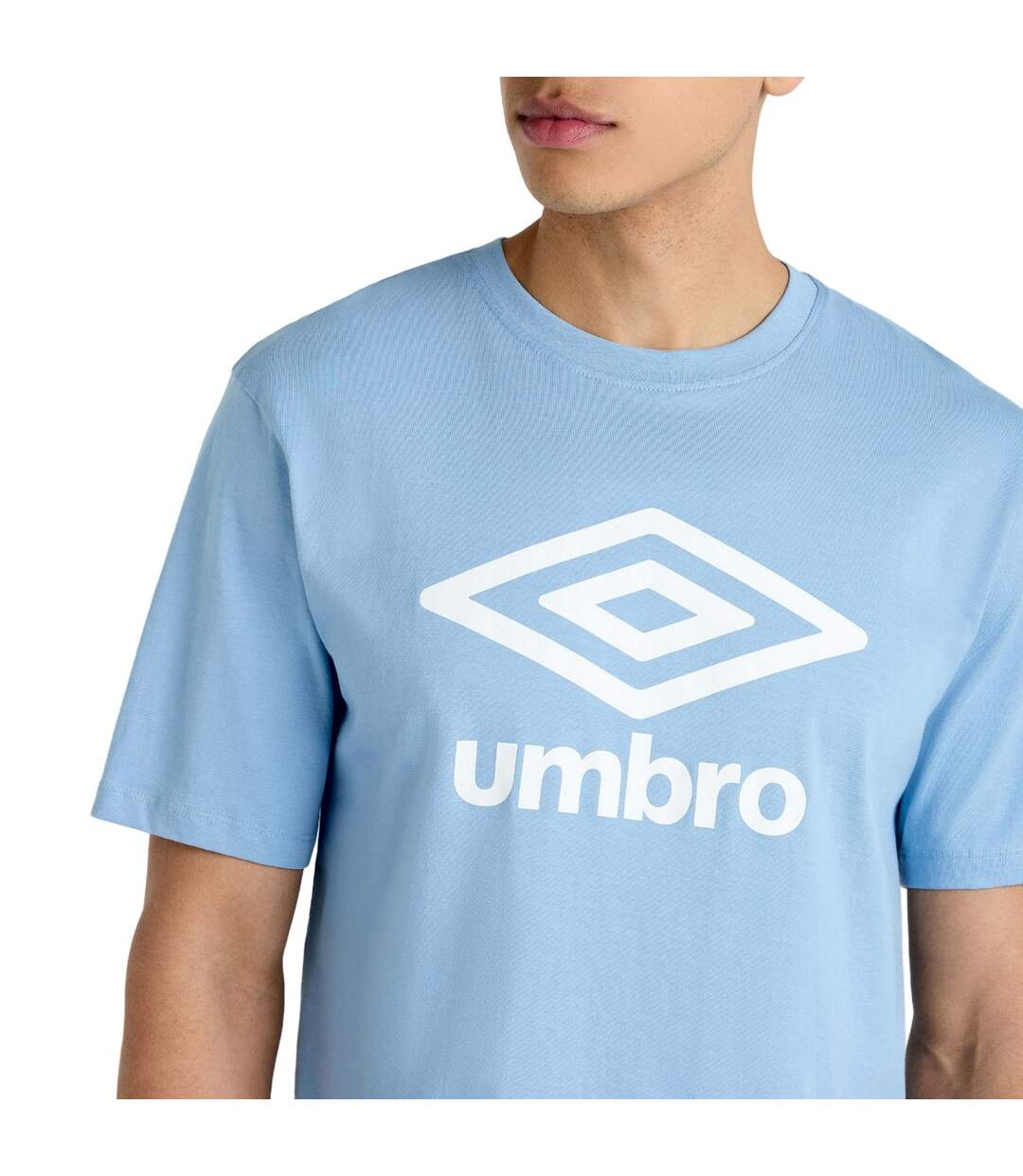 Umbro Mens Core Big Logo T-Shirt (Allure/White)