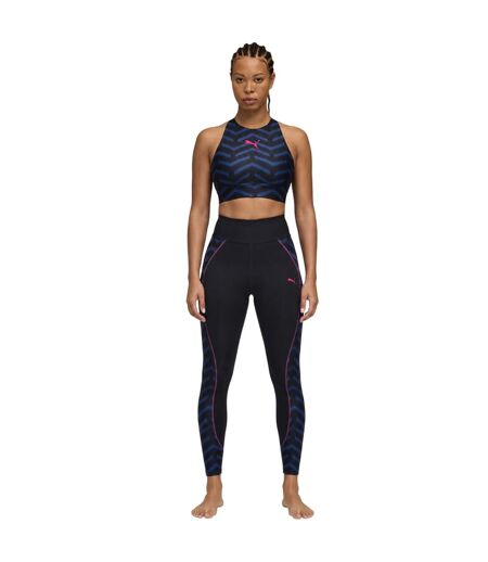 Womens/ladies Individualblaze Eversculpt Sports Bra Navy Orange Puma