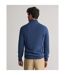 Mens Micro Textured Half Zip Sweatshirt Marine Gant-3