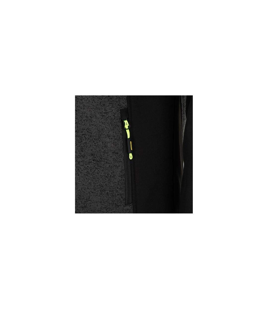 Mens On Site Fleece Jacket Black Grey Dunlop-1