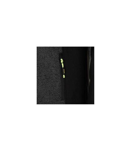 Mens On Site Fleece Jacket Black Grey Dunlop