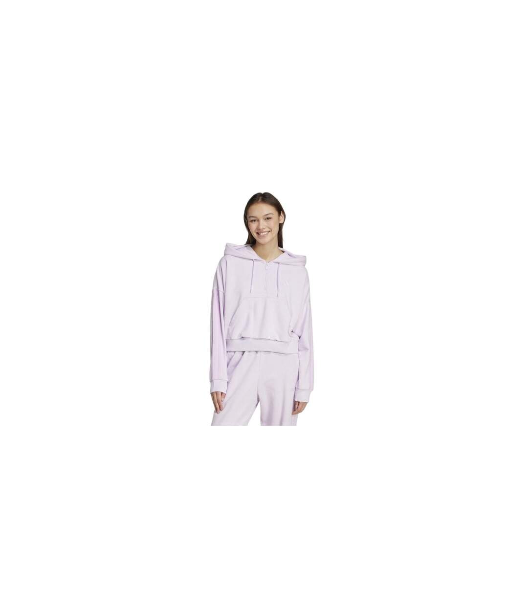 Sweat À Capuche Décontracté Essentials Femme Lavande Adidas-1