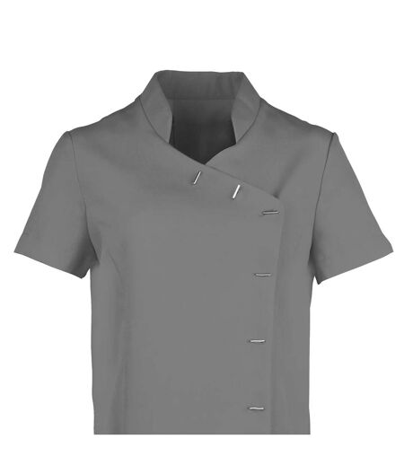 Pack Of 2  Womens/ladies *orchid* Tunic / Health Beauty & Spa / Workwear  Dark Grey Premier
