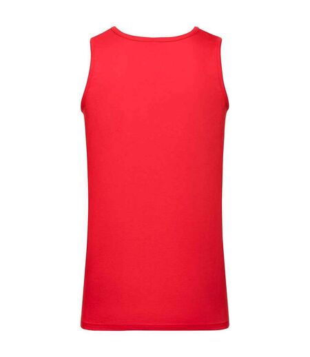 Mens athletic vest top red Fruit of the Loom