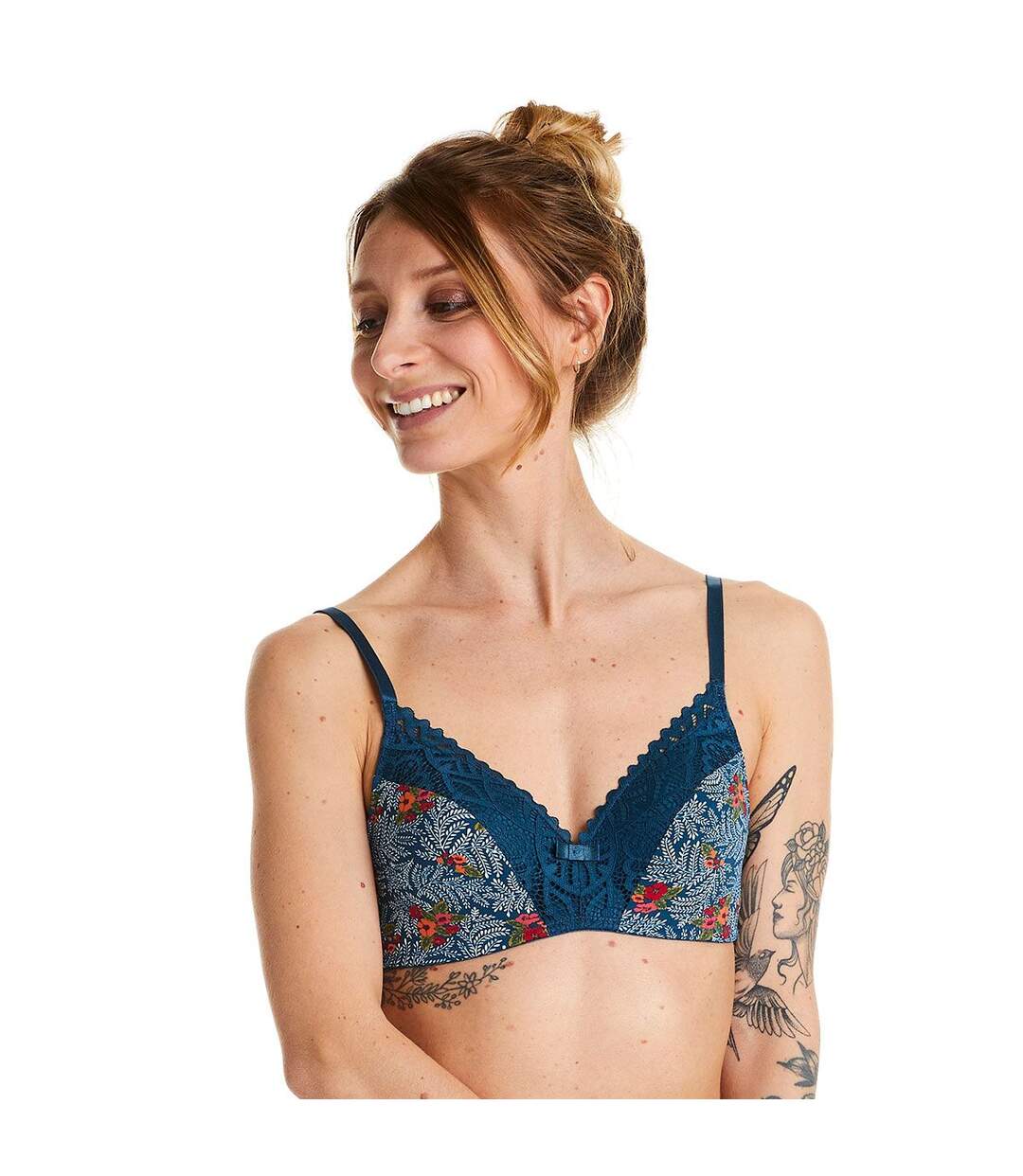 Soutien-gorge souple multico bleu Paprika