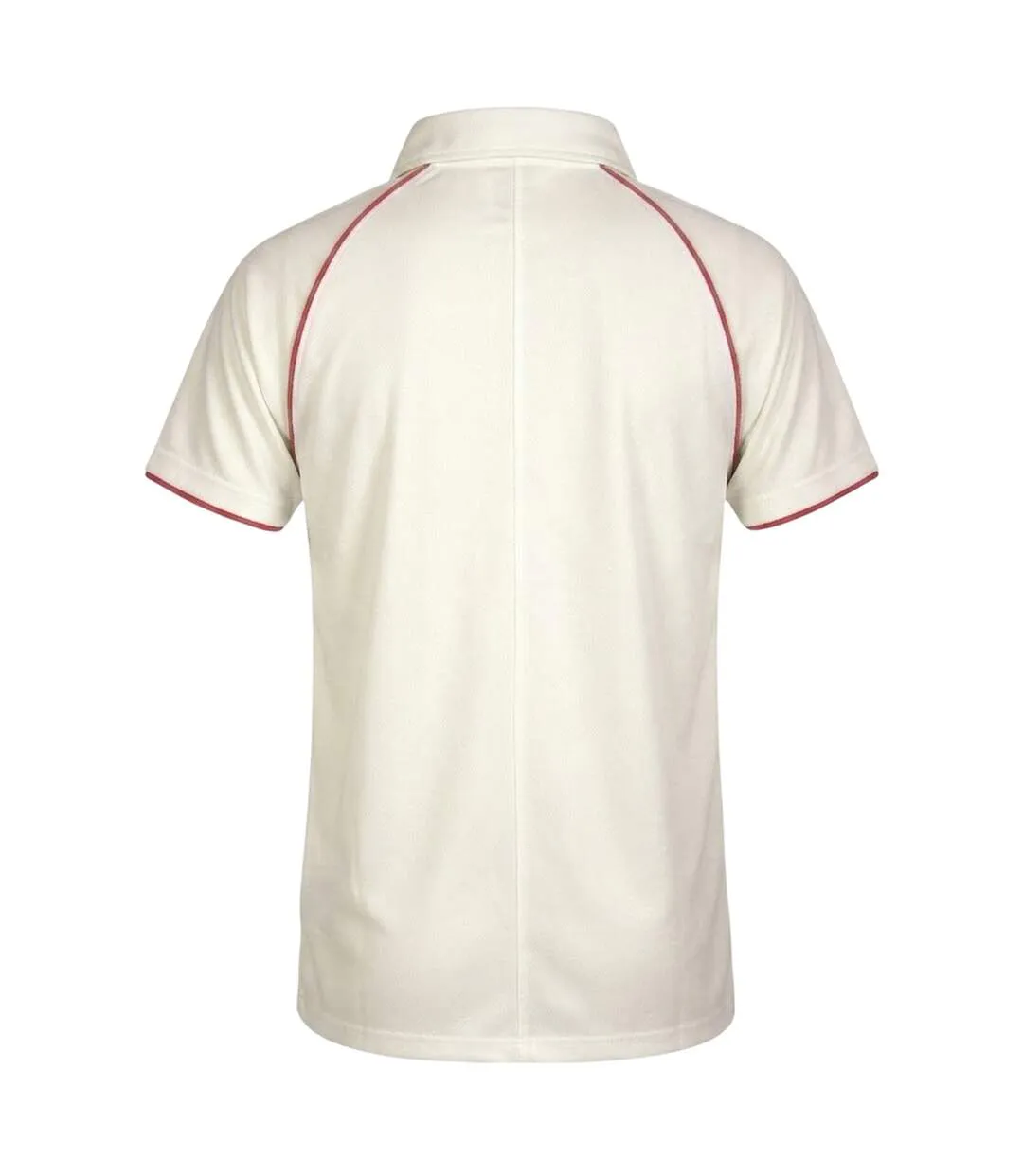 Unisex Adult Nicolls Polo Shirt Ivory Red Gray-Nicolls-2