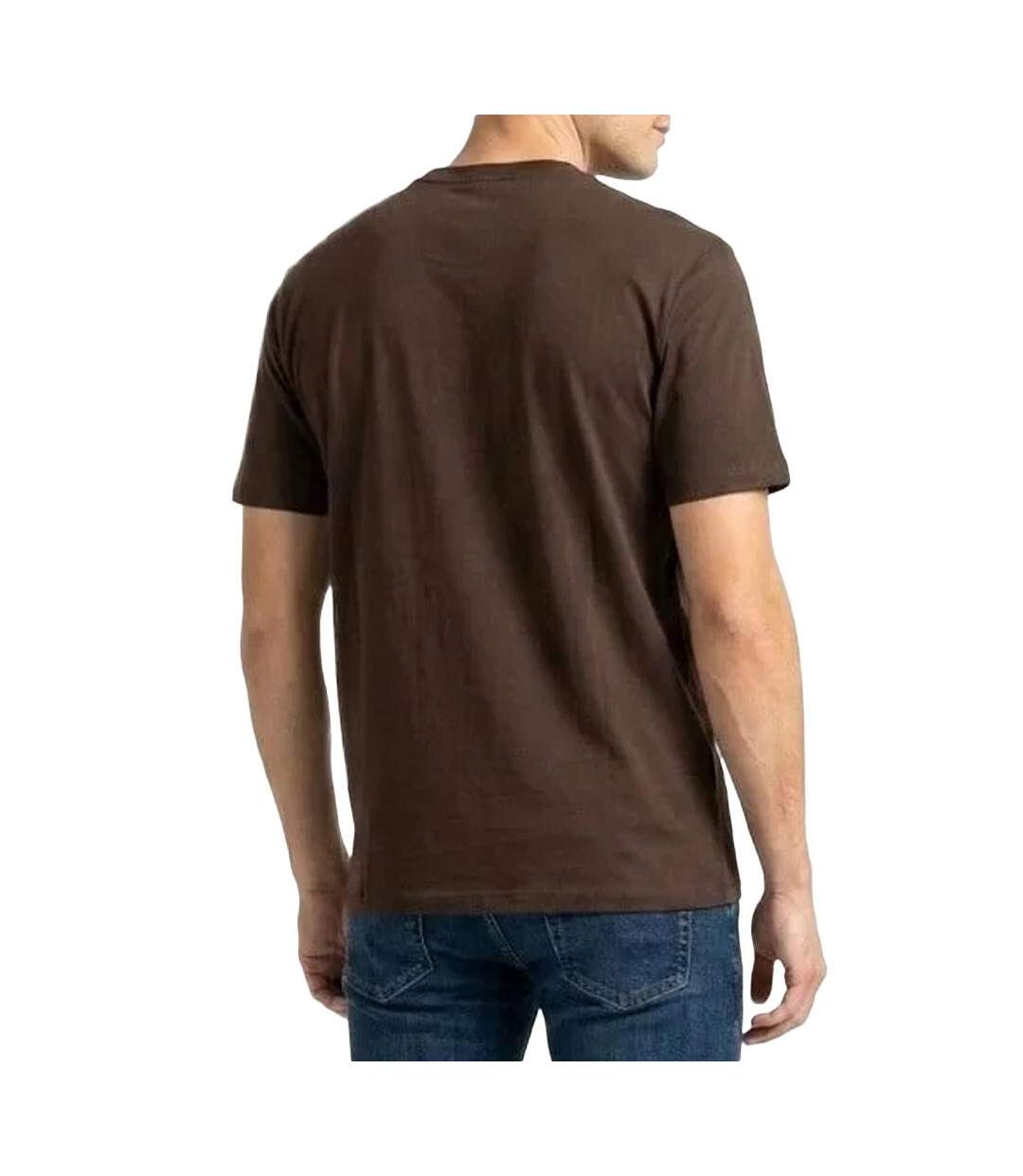 T-Shirt marron homme calvin klein jeans boxed-2