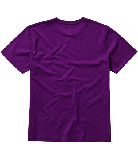 Elevate Mens Nanaimo Short Sleeve T-Shirt (Plum)