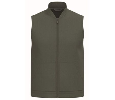 Bodywarmer rembourré à col teddy - Unisexe - PAT623 - vert kaki