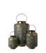 Lanterne Cylindrique en Métal Antique 65cm Bronze-3