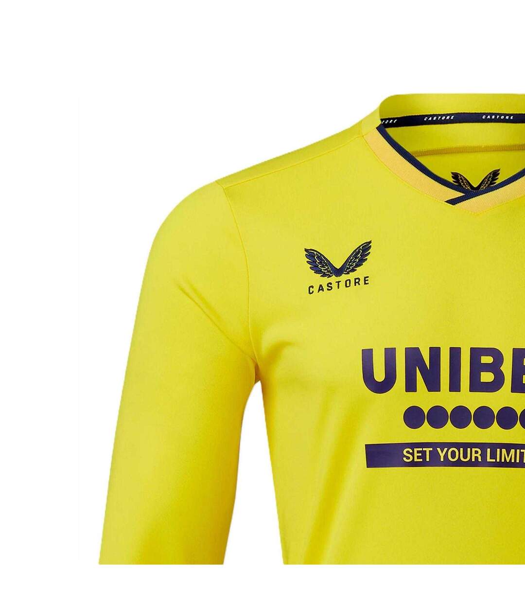 Mens Rangers Fc Long-sleeved Goalkeeper Jersey Yellow Castore-3