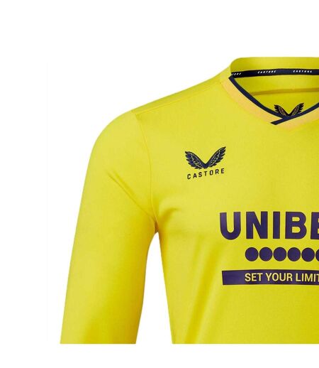 Mens Rangers Fc Long-sleeved Goalkeeper Jersey Yellow Castore