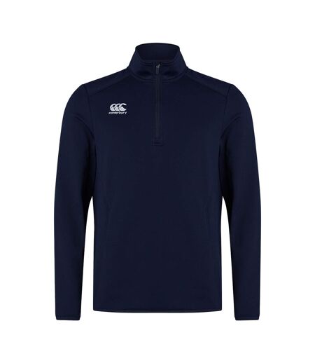 Mens Club Quarter Zip Training Midlayer Navy Canterbury