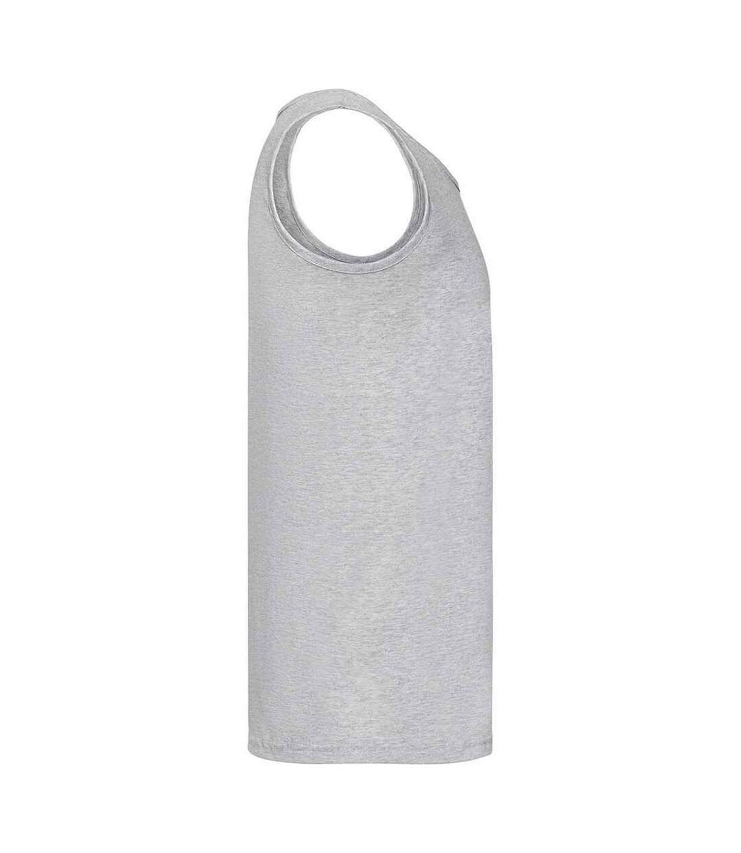 Mens Athletic Vest Top Heather Grey Fruit Of The Loom-3