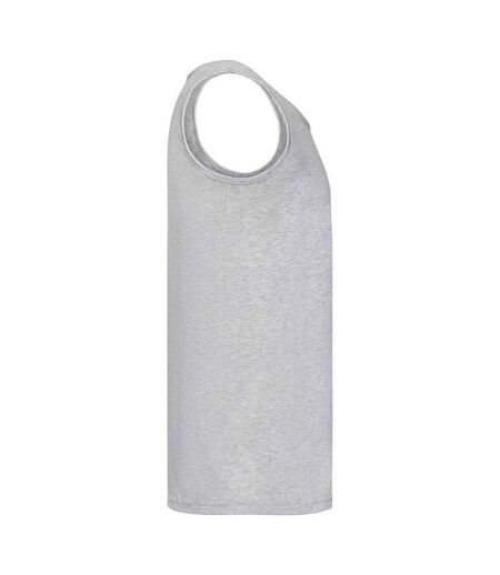 Mens Athletic Vest Top Heather Grey Fruit Of The Loom