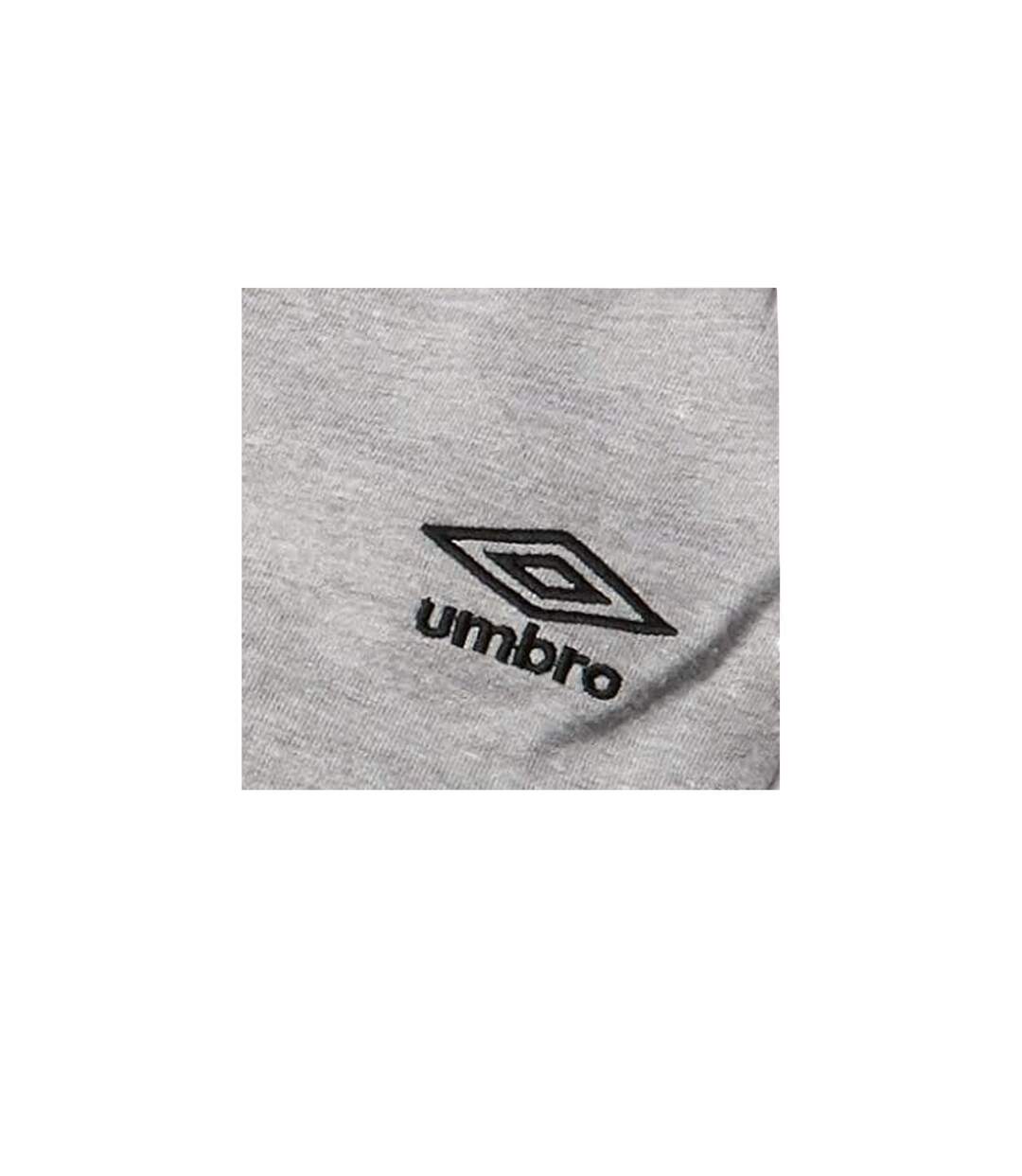 Mens pro fleece jogging bottoms grey marl/black Umbro-2