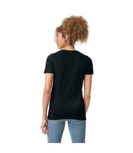 Gildan Womens/Ladies Softstyle Plain Ringspun Cotton Fitted T-Shirt (Black) - UTPC5864