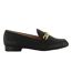 Womens/ladies Gaiia Chain Detail Loafers Black Dune London-3